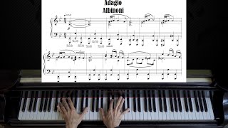 Albinoni  Adagio in G minor  Piano Tutorial [upl. by Elyse]