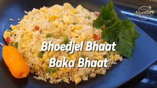 Bhoedjel Bhaat  Bhunjal bhat  Baka Bhaat  Fried Rice  Gebakken rijst met ei en droge garnalen [upl. by Oza]