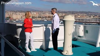 Auf der Brücke von MS Amadea mit Kapitän Michael Kugelmann [upl. by Marianne]