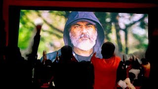 Thala Ajiths Mass Entry Nerkonda Paarvai FDFS Celebration at Kasi Theatre  DC [upl. by Sito]