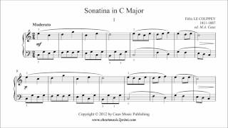 Le Couppey  Sonatina in C Major 13 [upl. by Jochebed]