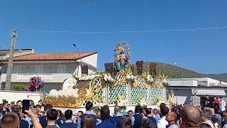 Arrivo della Processione della Vergine dellAgnena presso il Mausoleo dei 54 Martiri 070424 [upl. by Noyr]