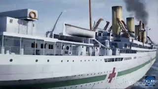 HMHS Britannic sinking in 2 times speed while happy music is playing [upl. by Franny]