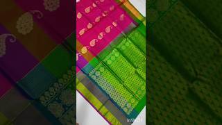 KANCHIPURAM PURE HANDLOOM SOFT SILK SAREE DOUBLE WARP100 QUALITY Unique colors Rich pallu [upl. by Haroldson111]