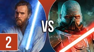 VS  ObiWan Kenobi vs Darth Malgus 23 ft Jensaarai1 [upl. by Allekram]