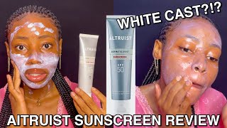 Altruist sunscreen SPF50 Review  Black girl friendly   No White cast [upl. by Feer]