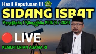 🔴 HASIL KEPUTUSAN SIDANG ISBAT  PENENTUAN AWAL PUASA 1 RAMADHAN 1445 H TAHUN 2024 KAPAN AWAL PUASA [upl. by Magda]