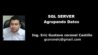 SQL Server  Agrupando Datos [upl. by Anaes531]