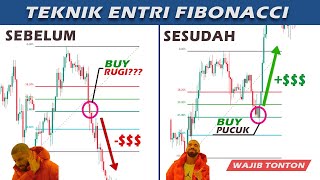 Teknik Fibonacci Retracement Profit Konsisten 2024  Strategi Scalping Fibonacci  Price Action [upl. by Nosmoht]