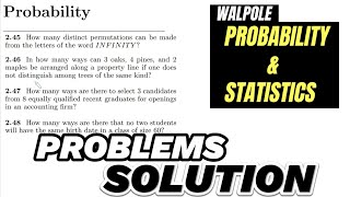 Probability amp Statistics for Engineers amp Scientists by Walpole  Solution Chap 2 [upl. by Monafo791]