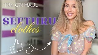 SeeThrough Try On Haul  Transparent Lingerie and Clothes  TryOn Haul At The Mall 2024 [upl. by Marius495]