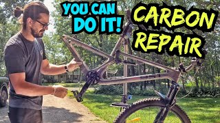 Cracked Carbon Frame DIY Repair kits are easy [upl. by Nunes]