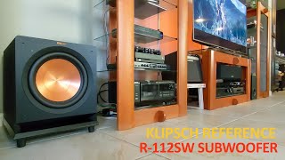 Klipsch Reference R112SW Subwoofer Unboxing Setup and Sound Test [upl. by Madonna]