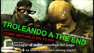 Tutorial MGS3 PC  Matar a The End en menos de 10 min [upl. by Blaine859]