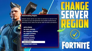 How to Change the Fortnite Server Region from your Windows PC  Switch Fortnite Server [upl. by Dustie]