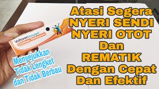 Review Voltaren Emulgel Untuk Nyeri Sendi Rematik Keseleo Terkilir dan Peradangan [upl. by Sedicla]