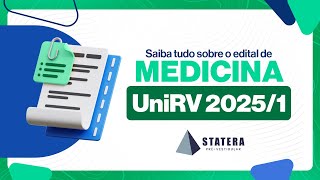 Tudo Sobre o Edital de Medicina UniRV 20251 – A Faculdade com a Menor Mensalidade do Brasil [upl. by Beall674]