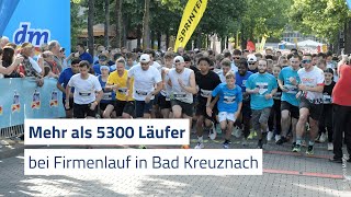 Teilnehmerrekord beim Kreuznacher Firmenlauf [upl. by Olwen]