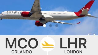 Journey on Virgin Atlantic Flight Orlando to London 191024 201024 [upl. by Zulema]