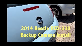 VW Beetle RCD330 backup camera install [upl. by Soisinoid]