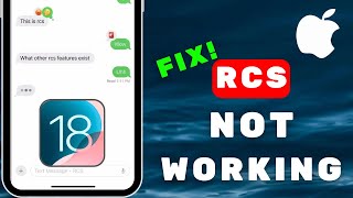 How To FIX RCS Not Working On iPhone [upl. by Ymerrej]