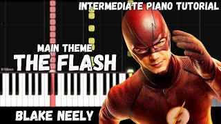 The Flash Theme Intermediate Piano Tutorial [upl. by Ioves]