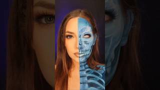 🩻 xray vision 🩻 halloweenmakeuplook makeup halloweenideas makeuptutorial makeupartist [upl. by Bellew]