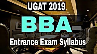 BBA Entrance Exam Syllabus 2019  UGAT Entrance Exam 2019  By Sunil Adhikari [upl. by Anaehr747]