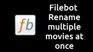 Filebot Renaming multiple Movies [upl. by Salta]