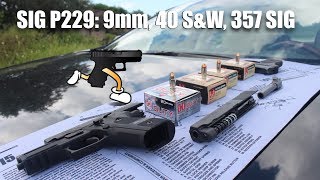 Sig P229 Caliber Conversion in Seconds 9mm 40 SampW 357 SIG ALL IN ONE [upl. by Prunella964]