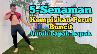 5 senaman kempiskan perut [upl. by Hesler]