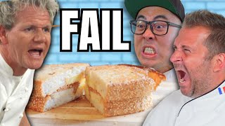 Pro Chef Reacts to Gordon Ramsey’s so called GRILLED CHEESE [upl. by Nataniel]