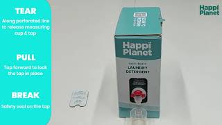 How to setup your Happi Planet Laundry Detergent Super Saver Pack [upl. by Animor]