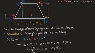 Technische Mechanik 1  Aufgabenblatt 05  Aufgabe 19 [upl. by Cutty]