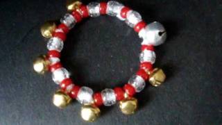 DIY Jingle Bell bracelet Christmas bracelet crafts for kids [upl. by Libb]