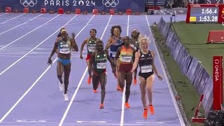 🇬🇧 Great Britains Keely Hodgkinson gold winning run in womens 800M Highlights Paris Olympics 2024 [upl. by Leuqim]