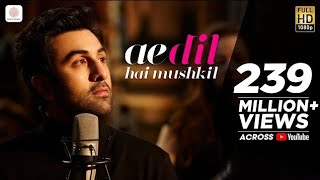 Ae Dil Hai Mushkil Title Song  Arijit Singh  Pritam  Ranbir Anushka amp Aishwarya [upl. by Siron]