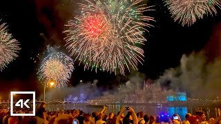 🇭🇺 Budapest Hungary  Fireworks Show 4K UHD 60fps [upl. by Levesque]