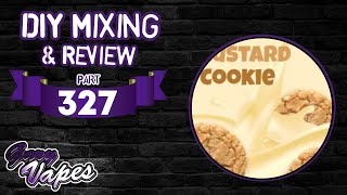 DIY E juice Mixing and Review Custard Cookie Remix By KnifeyZA [upl. by Hwang]