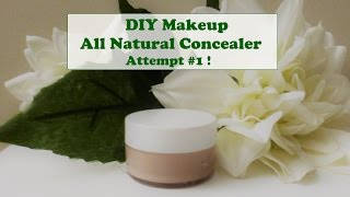 DIY Makeup  All Natural Concealer  First Attempt 2016 [upl. by Notlrahc]