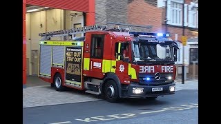 MOBILISE MOBILISE  London Fire Brigade  BRAND NEW Mk3 pump ladder E341 LFB Dockhead responding [upl. by Imac]