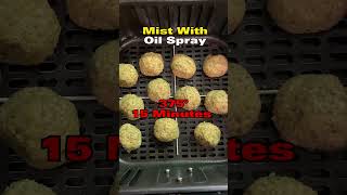 Air Fryer FALAFEL  Healthy No Oil Recipe shorts [upl. by Malti]