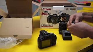 UNBOXING Canon EOS Rebel T7 [upl. by Hovey]