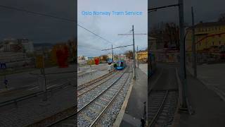 Tram in NorwayOslo Tram serviceOslo Norwaytrending travel norwayoslo viralvideo tram visit [upl. by Susi]