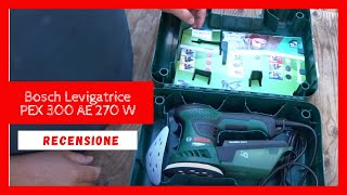 Bosch Levigatrice Rotoorbitale PEX 300 AE 270 W boschdiyandgarden recensione faidate [upl. by Merrili]