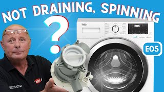 Beko washing machine not draining or spinning E05 error code problem fixed [upl. by Oihsoy]