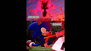 Infinite Vs Sonic sonicforces sonicfrontiers [upl. by Ttenaej]