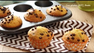 Muffin con gocce di cioccolato Senza glutine [upl. by Akimet]