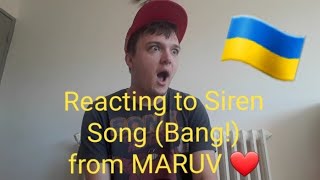 ENG Reaction  Siren Song Bang  MARUV  Ukraine  ESC 2019 [upl. by Sixele801]