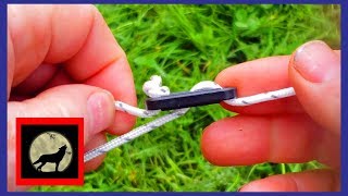 How to use Tent Guy Line Tensioners  How to set up a tent [upl. by Ardyaf539]